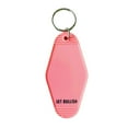 thumbnail image 3 of You Can't Spell Homeowner Without Meow Motel Style Keychain in Pink, 3 of 6