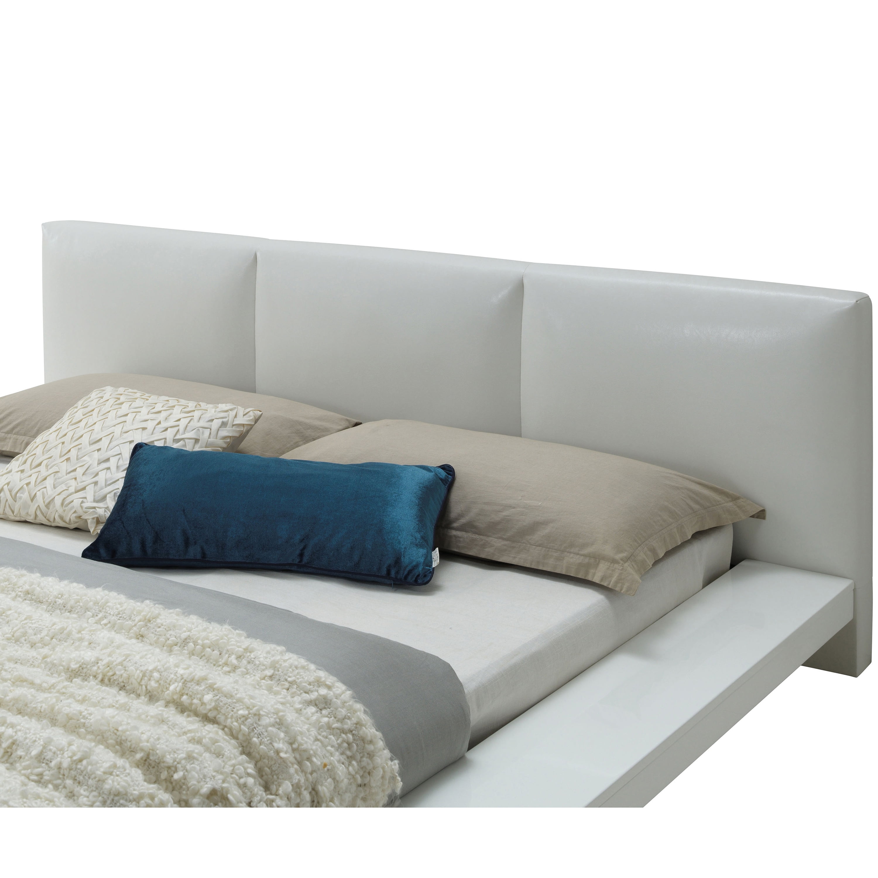 Furniture of America Krister Wood Platform Bed, California King, White