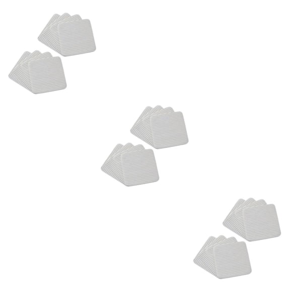 Naiovety 4 pack/lote almohadillas antideslizantes pinzas fáciles de instalar con característica aspiradora lavable y reutilizable blanco 8 Type1 NO1