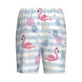 thumbnail image 4 of Rocae Flamingo and Pineapple for Men's Soft Sleep Pajama Shorts, Waistband and Pockets, 4 of 9