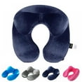 thumbnail image 3 of Lemetow U-Shape Inflatable Comfortable Travel Pillow for Airplane Inflatable Neck Pillow Travel  Pillows for Sleep Home Textile  4 Colors, 3 of 10