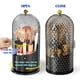 thumbnail image 3 of Soporte para brochas de maquillaje JIANGLAI 360, giratorio con tapa, negro, 3 of 7