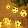 thumbnail image 1 of Fiudx Luces Led de Fútbol, Decoración de Estrellas Brillantes, Funciona con Pilas, Iluminación Interior y Exterior, Decoración Festiva para Dormitorio, Fácil Instalación, Juego de 20 Luces, Material, 1 of 2