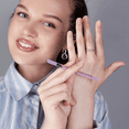 thumbnail image 2 of Czech Glass Cuticle Pusher by Bona Fide Beauty - Duel Ended Manicure Stick in Lilac Purple, 2 of 6
