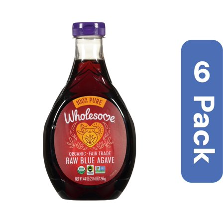 Wholesome Agave Blue Raw Organic (Pack of 6)