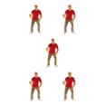 thumbnail image 1 of Wweixi 1/87 Diorama Graffiti Figure Characters Resin People Train Layout boy red 5Set, 1 of 6