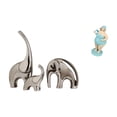 thumbnail image 1 of Estatua de elefante,Estatuas de elefantes de cerámica,figuras de elefantes,decoración,Decoración del hogar Familia Elefantes Estatuas Esculturas,Figura de dama en traje de baño,Figura de, 1 of 8