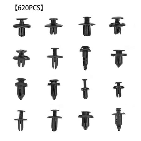 

620pcs Car Bumper Rivet Set Panel Trim Fastener PVC Push Pin Assortment Kit Automotive Accessory