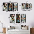 thumbnail image 4 of Designart "Retro Abstract Illustration Divine Secrets VII" Modern Geometric Wall Art Set Of 3 - Multicolor Abstract Gallery Set For Office Decor, 4 of 7