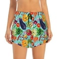 thumbnail image 2 of Goofa Vegetable (2) Printed Women 2 in 1 Running Shorts,Quick Dry Athletic Workout Shorts,High Waisted Athletic Shorts with Liner Pockets-Medium, 2 of 9
