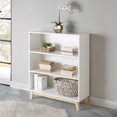 thumbnail image 2 of Alaterre Furniture MOD 48"H Tall 3-Shelf White Wood Bookcase, 2 of 6