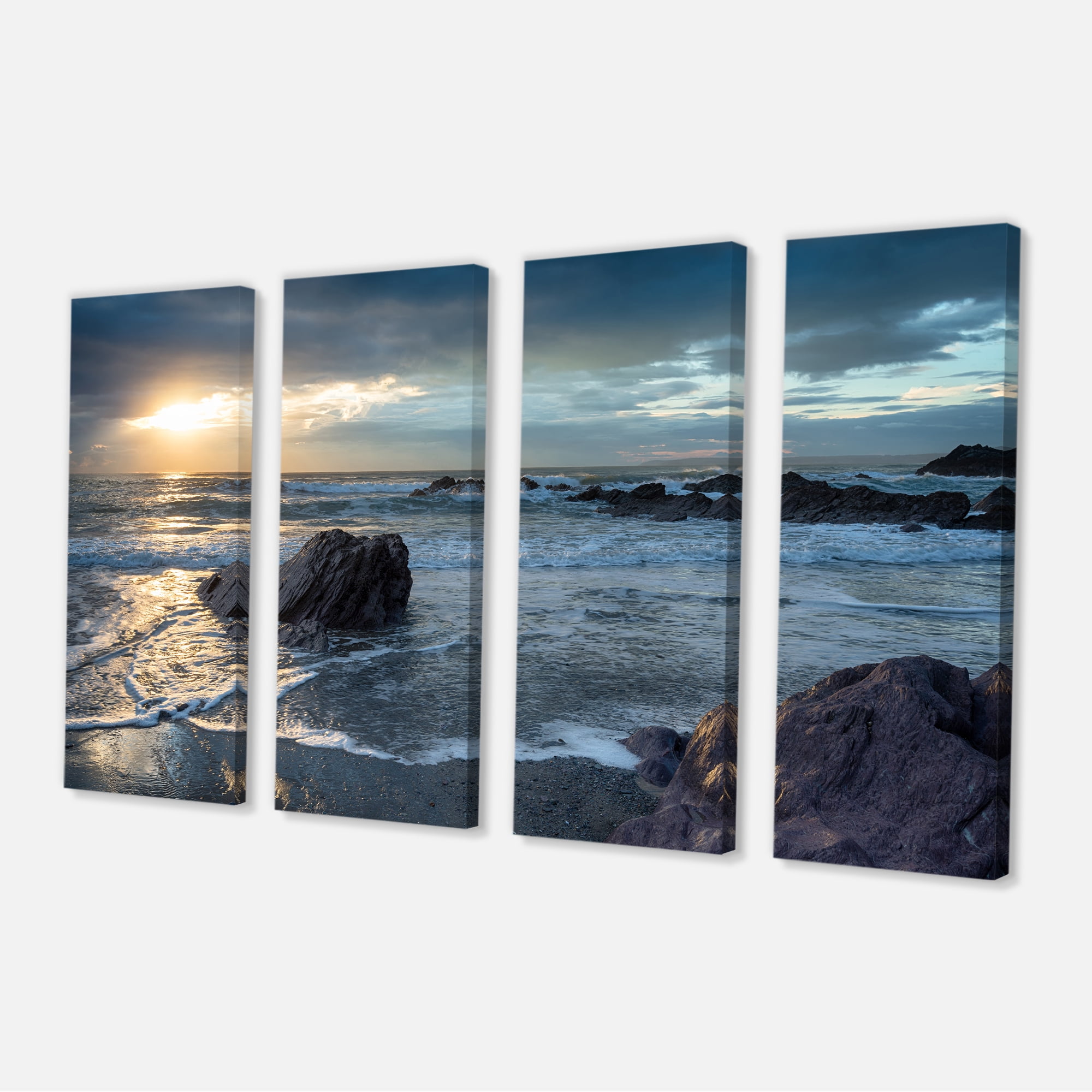 Sharrow Beach In Cornwall Seashore Canvas Art Print Walmart Canada