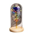 thumbnail image 1 of Everlasting Artificial Flower with Glass Cover Romantic LED Lights Home Decoration for Valentine‘s Day, 1 of 8