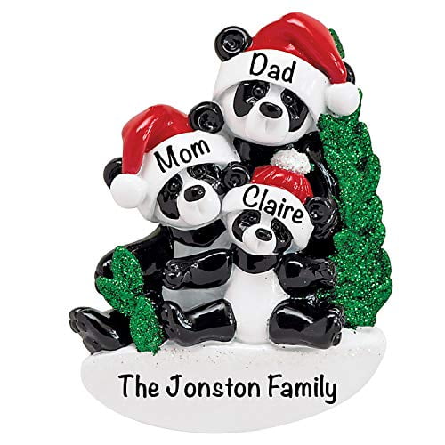 Dad Grandpa – Durable Family Décor Personalized Christmas Ornaments Family of 9 – Polyresin Black Bear Tree Family Ornament – Unique Family Christmas Ornaments 2021 – Gifts for Mom Kids Grandma