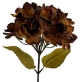 thumbnail image 3 of My Texas House Fall Faux Hydrangea Stem, Brown, 20", 3 of 4