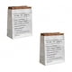 thumbnail image 3 of Nordic Style Creative Paper Bag for Storage Use Made of Durable Paperboard White 2Pcs, 3 of 3