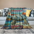 thumbnail image 2 of ONETECH  Sea Turtle Throw Blanket Turtle Gifts for Turtle Lovers Warm Lightweight Ocean Animal Turtle Blanket for Toddler Women Men Bed Couch Outdoor for Kids/Child, 2 of 6