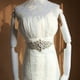 thumbnail image 5 of Jumpingount Cinturón de mujer Cinturones de boda de cristal Cinturón de vestido de novia de diamantes de imitación de satén Accesorios de boda Cinturón Cinturones Blanco crema Jumpingount PS15959-02, 5 of 6