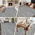thumbnail image 5 of Rectangle Area Rugs 8 x 10 Ft, Vintage Gray Non-Slip Residential Carpet, Country Farmhouse Abstract Minimalist Art Indoor Crawling Mats Runner Rugs for Living Room/Dining Room/Bedroom, 5 of 8