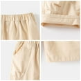 thumbnail image 4 of Stretch Cargo Shorts Beige Shorts Casual Straight Leg Boys Summer Outfits Boys Size 18-24 Months Pants Summer&nbsp;Clothing, 4 of 9