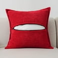 thumbnail image 3 of 20×20Inch Decorative Throw Pillow Cover Set, Soft Corduroy Fabric, Vertical Ribbed Texture Design, Hidden Zipper Closure, For Sofa or Living Room, 2 Pack, 3 of 8