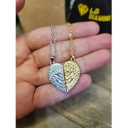 Best Friend necklace BFF Necklace, Trneding friendship necklace Heart friends necklace, Set of 2