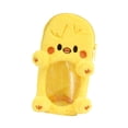 thumbnail image 4 of Portatarjetas de peluche con forma de animal, portátil, multifuncional, pequeño Pollo amarillo, 4 of 8