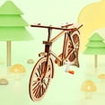 thumbnail image 6 of YIFAEUX 1 Set Wooden Bike Model Educational DIY Hand Assembly Mini Bicycle Toy Home Office Desktop Decoration Ornament Toddlers Boys Girls Gift, 6 of 6