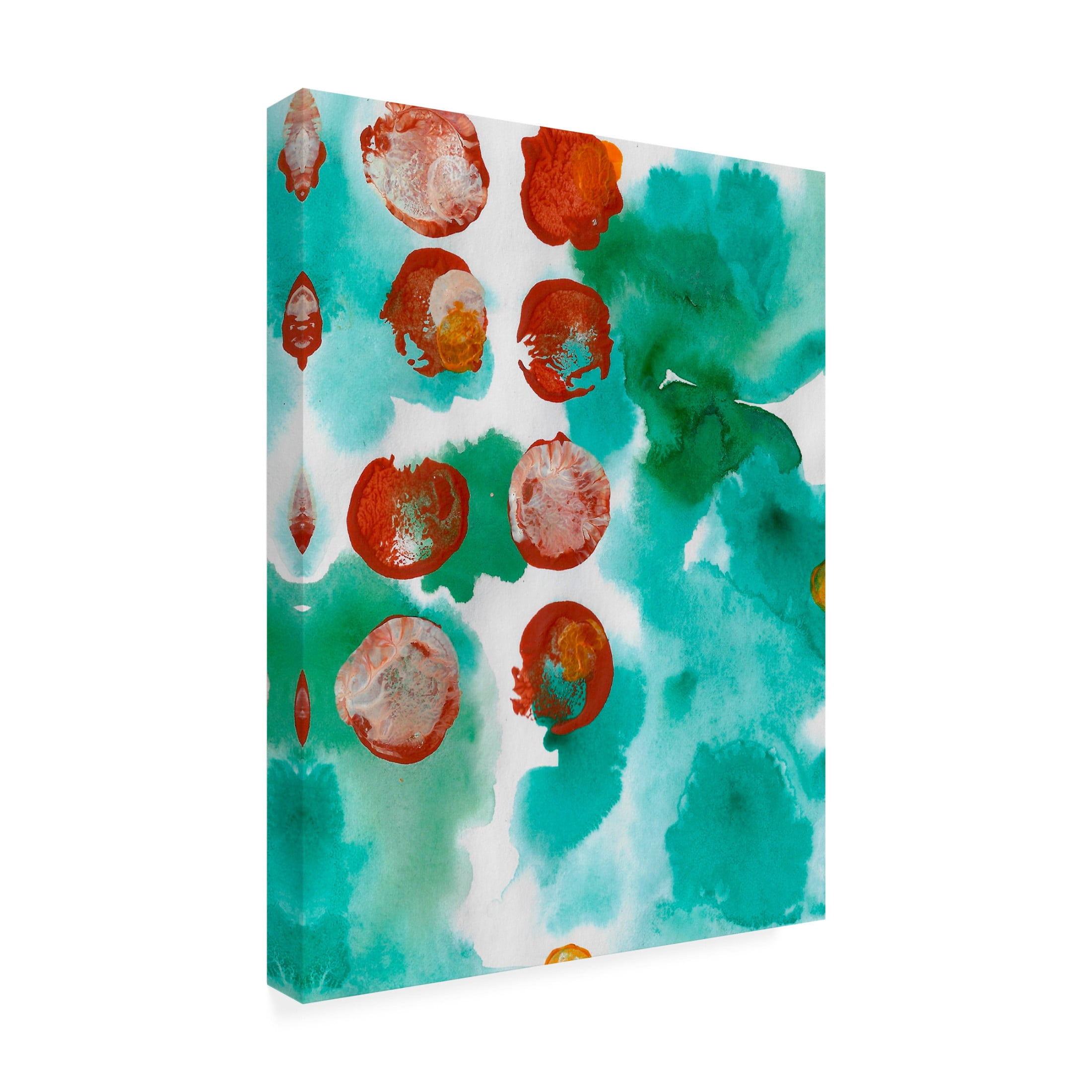 Canvas Wall Art - Maliq 'Dotty 2' Wall Art for Living Room, Bedroom, or Office Décor by Trademark Fine Art - 35 x 47 Inches