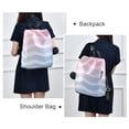 thumbnail image 4 of FORMRS Women's Travel Backpack Purse Anti-Theft Hidden Pockets Casual Shoulder Bag, Light Blue Gradient, 4 of 7