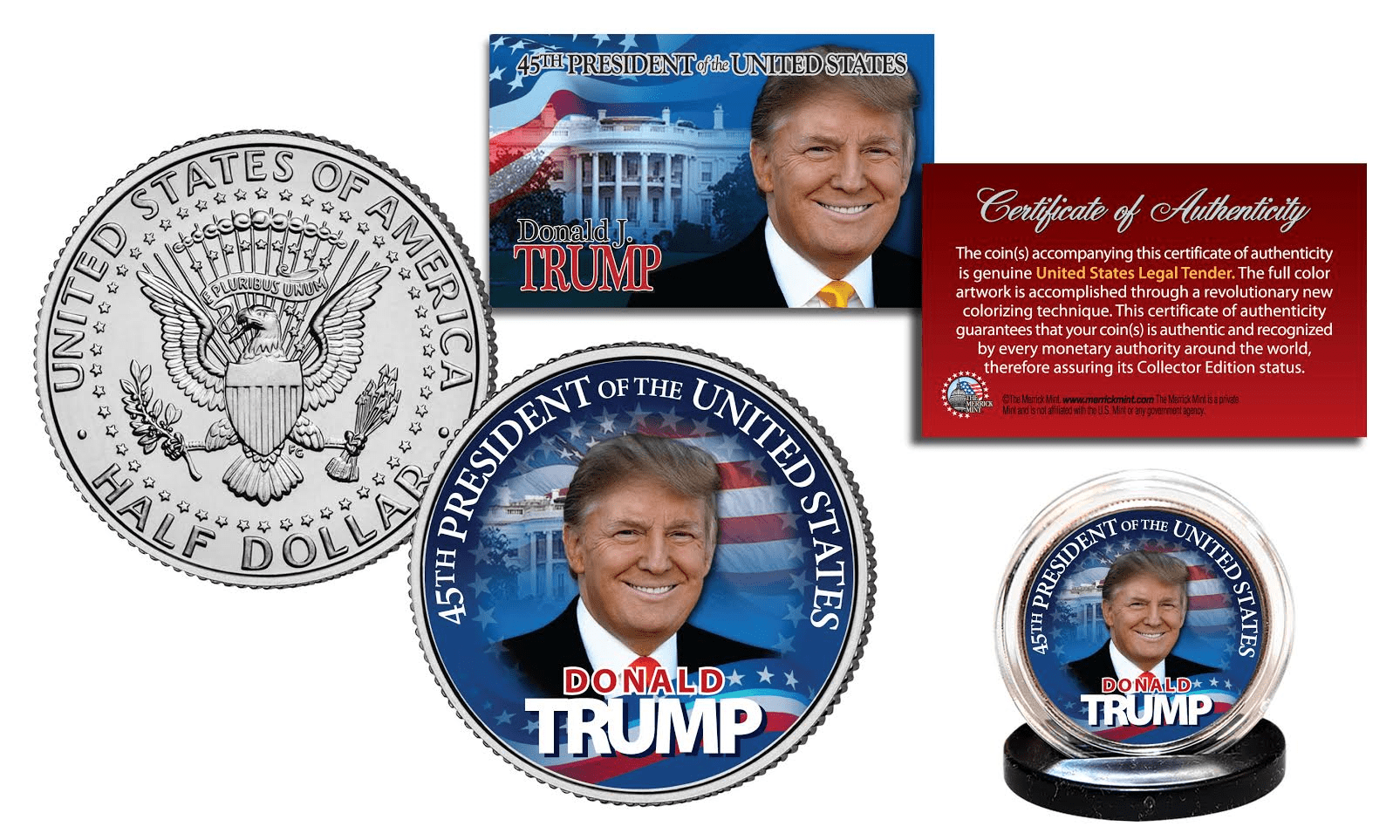 Details about   DONALD TRUMP 45th President Official Legal Tender IKE EISENHOWER One Dollar Coin 