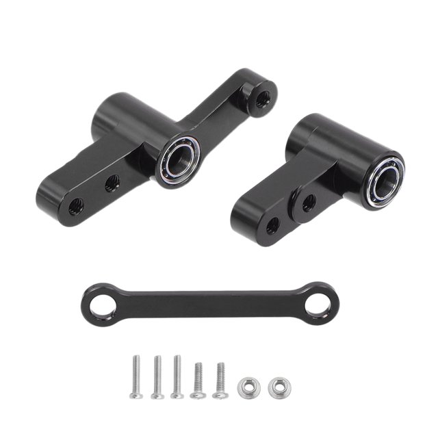 Protector de dirección Tholdsy Aleación de aluminio Completo para 1/14 MJX 14210 14209 Negro