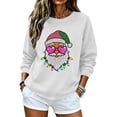 thumbnail image 3 of jehdhy Christmas Sweatshirts for Women Fashion Loose Casual Crewneck Long Sleeve Cute Pullover Fall Winter Graphic Tops, 3 of 6