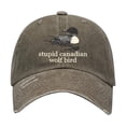 thumbnail image 2 of Stupid Wolf Bird Baseball Cap, Funny Humor Men Women Hat,Adjustable Breathable Sporty Casual Outdoor Hat, 2 of 6
