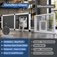 Adjustable Window Screen Pet Door Small【15''H × 22''-28.5''W】 - Walmart.com