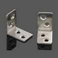 thumbnail image 2 of FELTECHELECTR 10Pcs L Shaped Fixed Bracket Silver Metal Angle Brackets for Furniture Reinforcement, 2 of 8