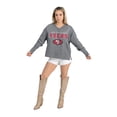 thumbnail image 3 of Women's Gameday Couture  Gray San Francisco 49ers French Terry V-Neck Pullover Sweatshirt, 3 of 7