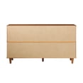 thumbnail image 4 of Walker Edison Modern Detailed 6-Drawer Solid Wood Dresser 60 Inch Caramel, 4 of 16