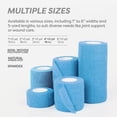 thumbnail image 7 of Dynarex Sensi-Wrap Self-Adhesive Bandages, 18-Pack, 4" x 5 yards, Light Blue, Latex, Colored Elastic Cohesive Athletic Tape, Tattoo Grip & Vet Wrap, 7 of 7