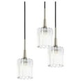thumbnail image 3 of Woodbridge Lighting Regent Park 5Lt Glass Chandelier in Satin Nickel/Swizzle, 3 of 4