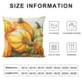 thumbnail image 6 of Jrxy Fall Thanksgiving Pillow Covers 2pcs Pumpkin Maple Leaves Cushion Cover Rectangular Autumn Decorations for Bed Sofa Home (Pumpkin) 12x12in 18x18in 20x20in 22x22in 24x24in 22x22in, 6 of 6