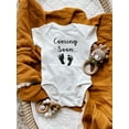 thumbnail image 4 of Ink Trendz Coming Soon Baby Feet Pregnancy Announcement Baby bodysuit Newborn (Heather Grey), 4 of 5
