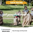 thumbnail image 3 of 60x100CM Potato Sack Game Bag Burlap Bag Outdoor Lawn Game Kids Adults Bbq Family Party Burlap Bag, 3 of 5