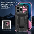 thumbnail image 6 of For iPhone 13 Pro Case with Belt Clip Holster, Heavy Duty Military Grade Drop Protective, 360° Rotating Kickstand Shockproof TPU Shell Durable Rugged Cover For iPhone 13 Pro, Pink, 6 of 15