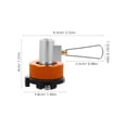 thumbnail image 2 of OULII Tank Shifter for Gas Refill Adapter Aluminium Alloy 1Pcs Outdoor Enthusiasts, 2 of 8