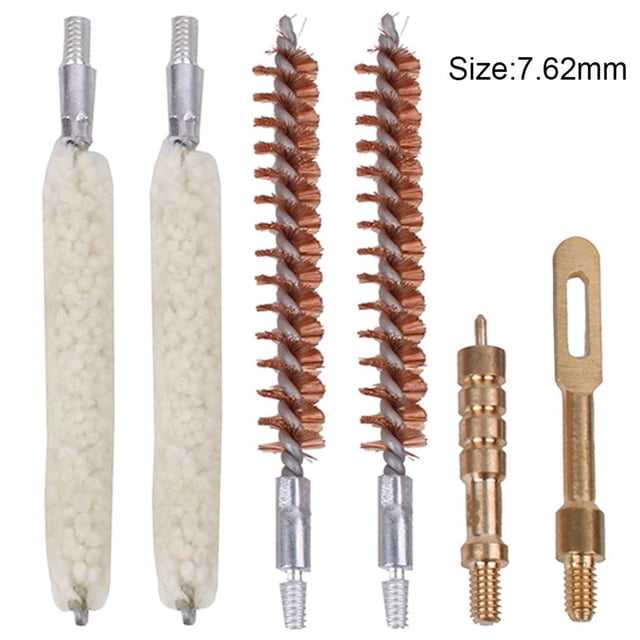 Juego de cepillos de algodón de cobre para tubo de calibre de cepillo de tubo de caza, juego de herramientas de mantenimiento de herramientas de caza, cabezal de 30 cepillos de 7,62 mm sidaley OD000685-01