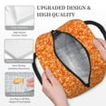 thumbnail image 5 of Haiem Orange Glitter Printed Lunch Bag Women, Lunch Box Lunch Bag for Women, Small Leakproof Cute Lunch Tote Large Capacity Reusable Insulated Cooler Lunch Container, 5 of 6