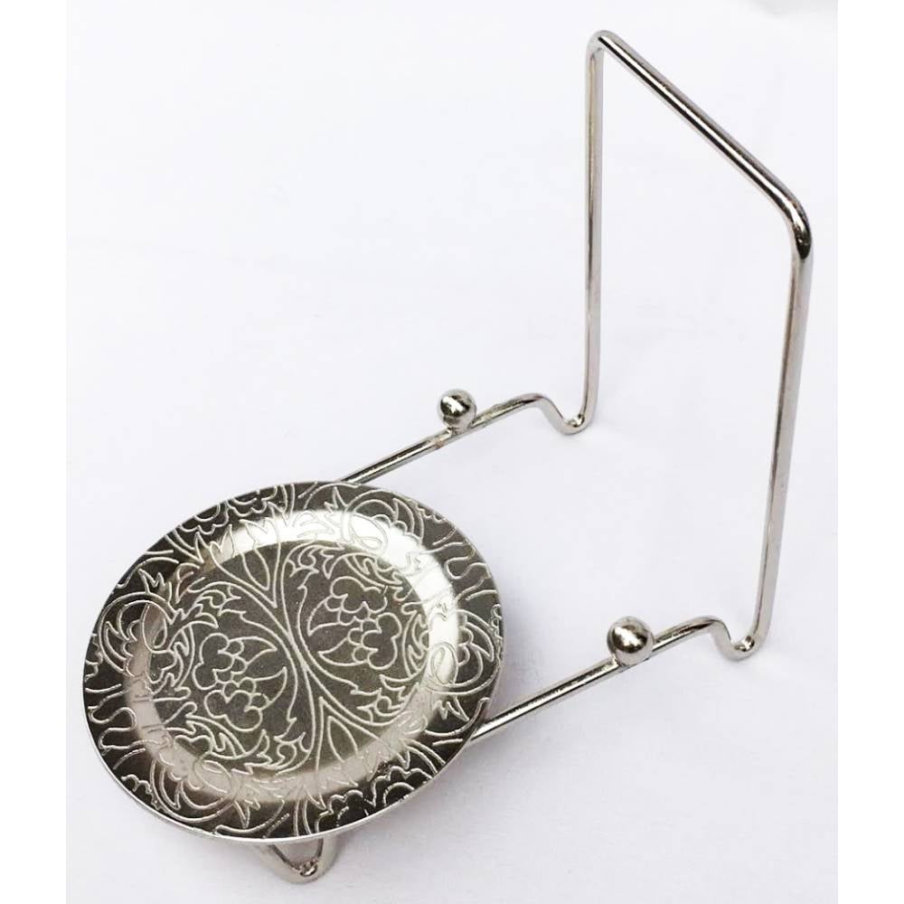 Bovado USA Tea Cup and Saucer Display Stand, Nickel