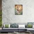 thumbnail image 5 of Christian Corss Wall Art Scripture Bible Verse Pictures Wall Decor God Canvas Painting Prints Rustic Home Decorations Framed Artwork for Bathroom Bedroom Living Room 12"x16", 5 of 6