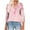 Pink Tops for Women_f, variant on CYMMPU Women's Casual Floral Printed 3/4 Length Sleeve Trendy Tunic Tops Business Work Blouses Shirts V-Neck Summer Fall Basic Tees 2025 Clothes Pink S